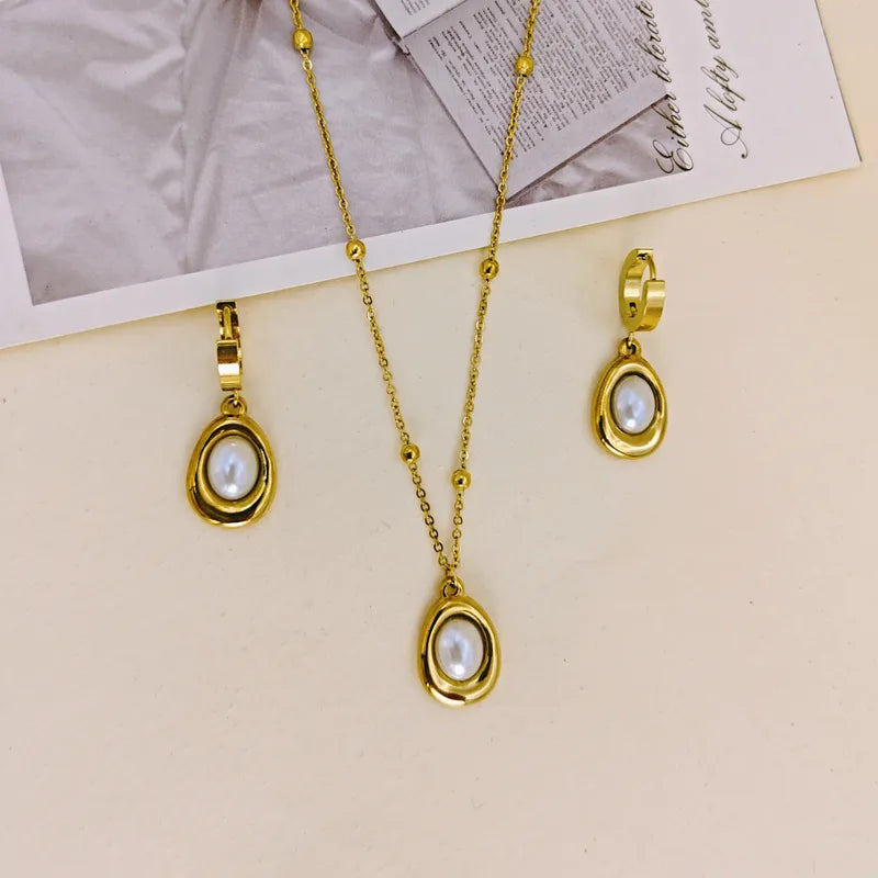 Water Droplet Style earring and necklace set